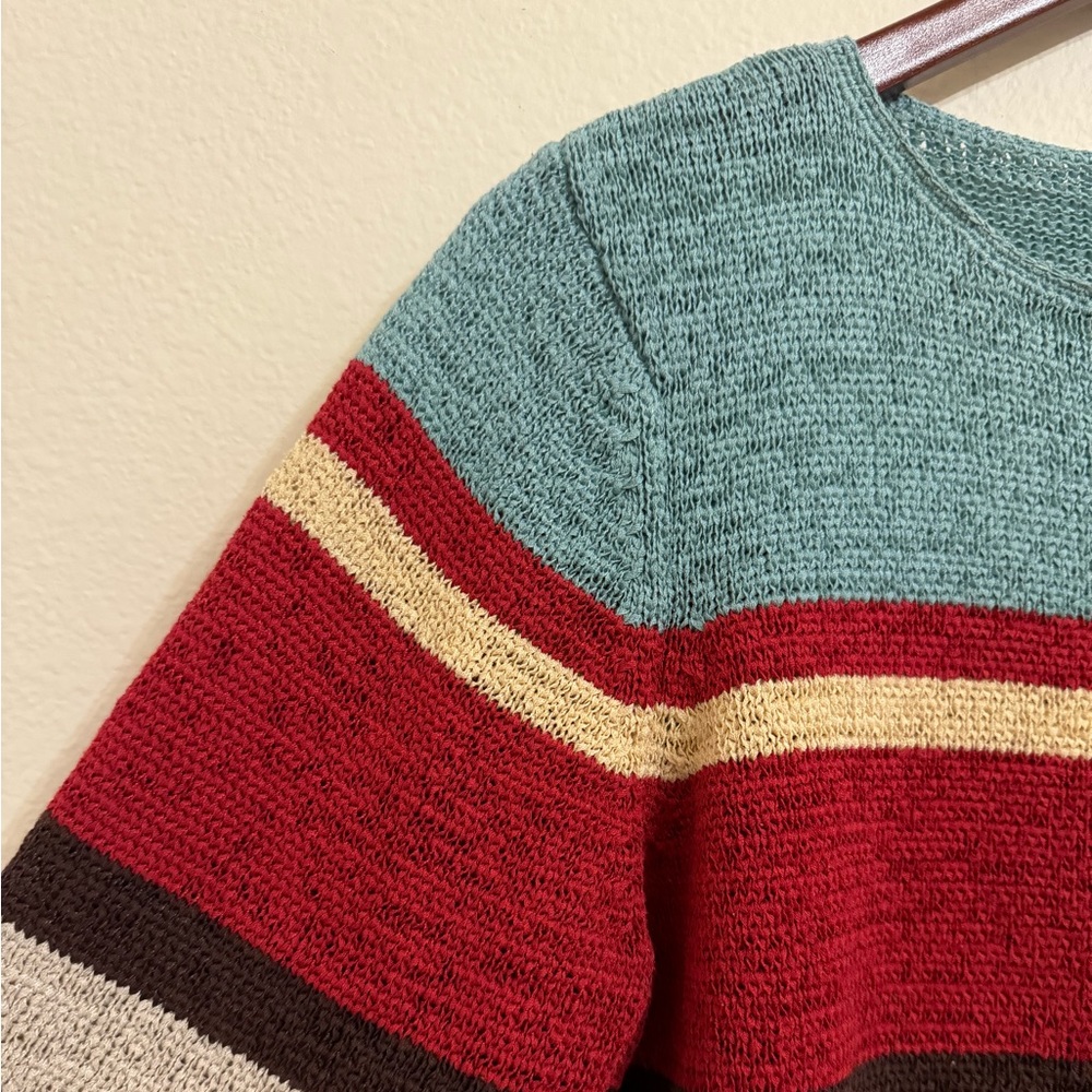 Pendleton Color Block Striped Sweater Size Large - Picture 2 of 6